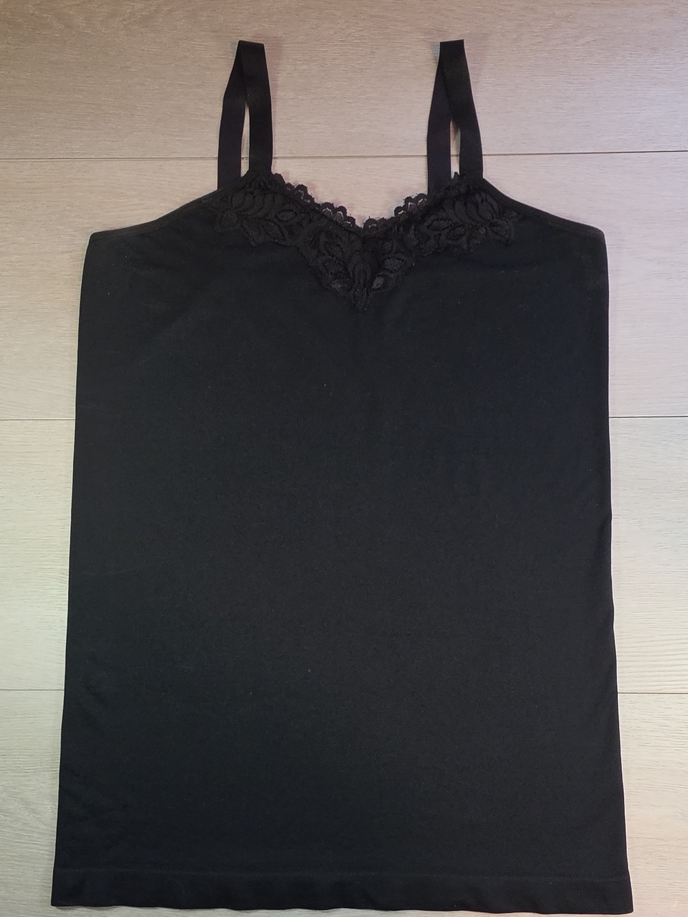 UltraTeeze Black Lace-Trim Camisole Tank Top - Women Intimates